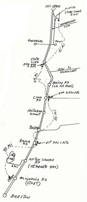 barstow to las vegas map.